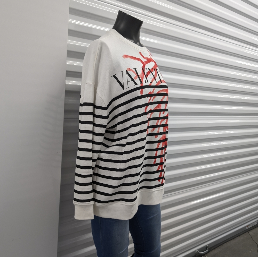 Valentino Garavani Printed French Cotton Terry Sweatshirt - Picture 8 of 14